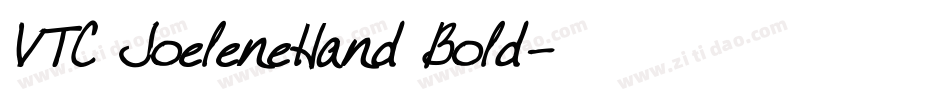 VTC JoeleneHand Bold字体转换